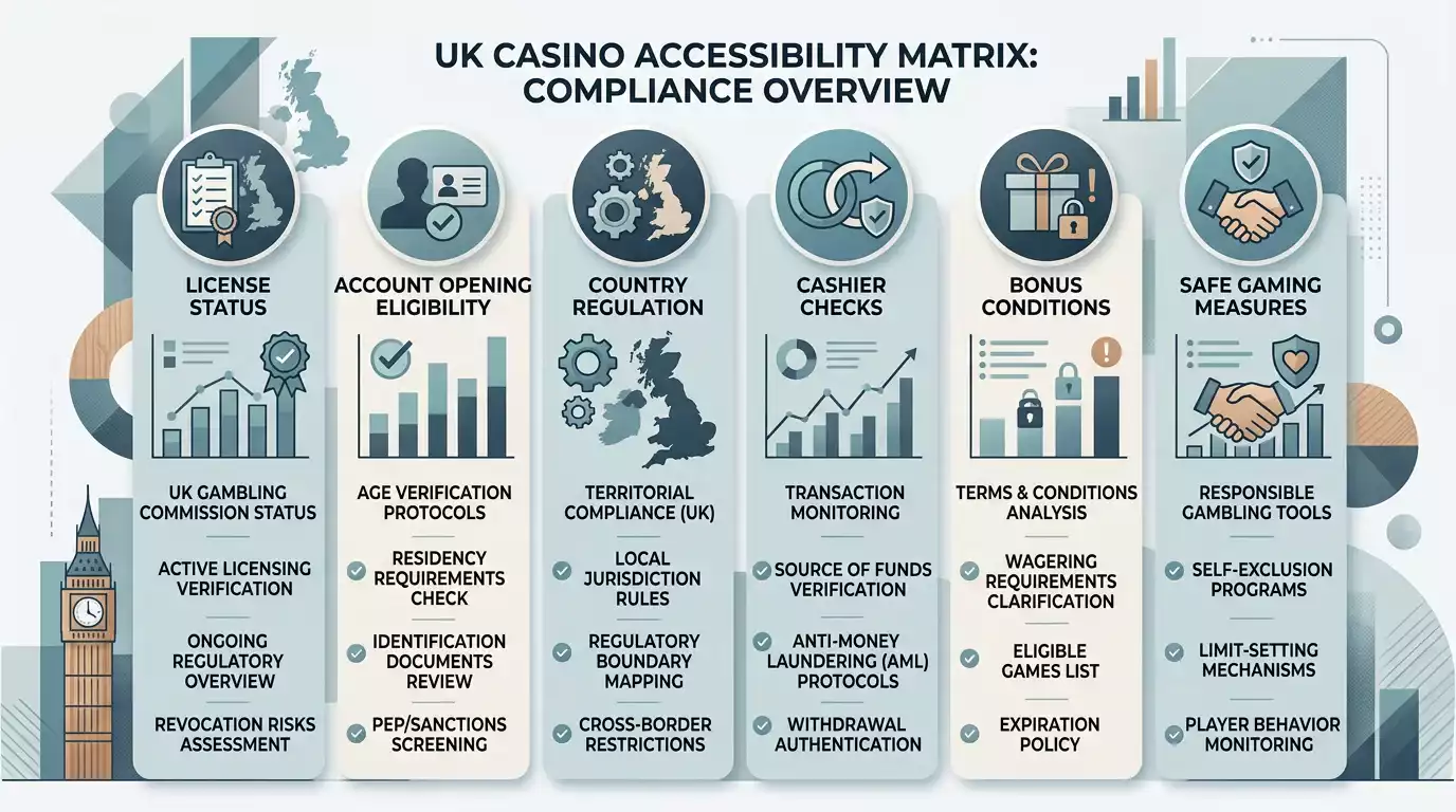Availability matrix for FatBet Casino UK checks