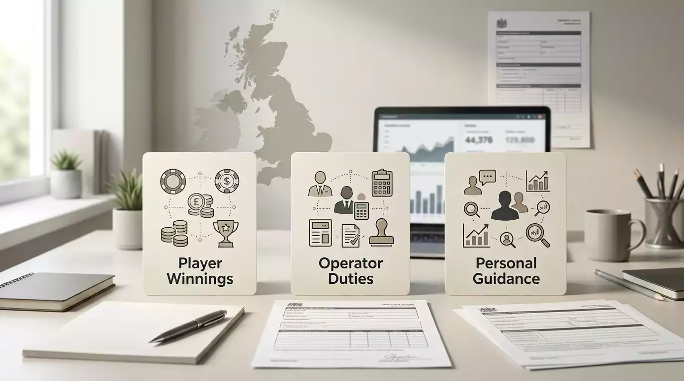 UK gambling tax caveat separating player winnings from operator duty
